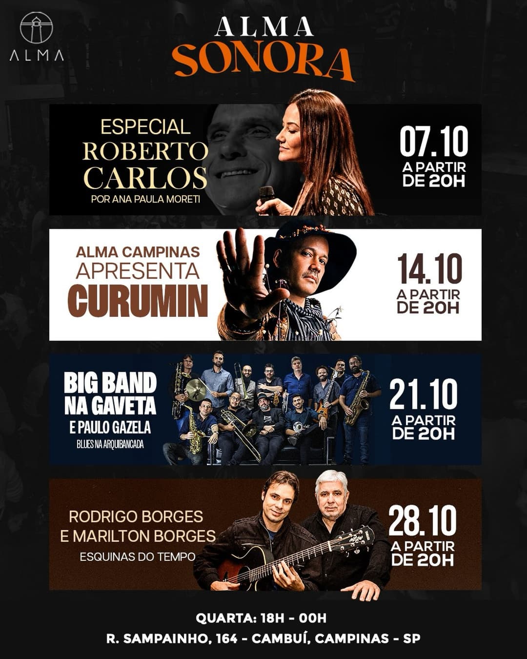 Flyer de Big Band Na Gaveta e Paulo Gazela