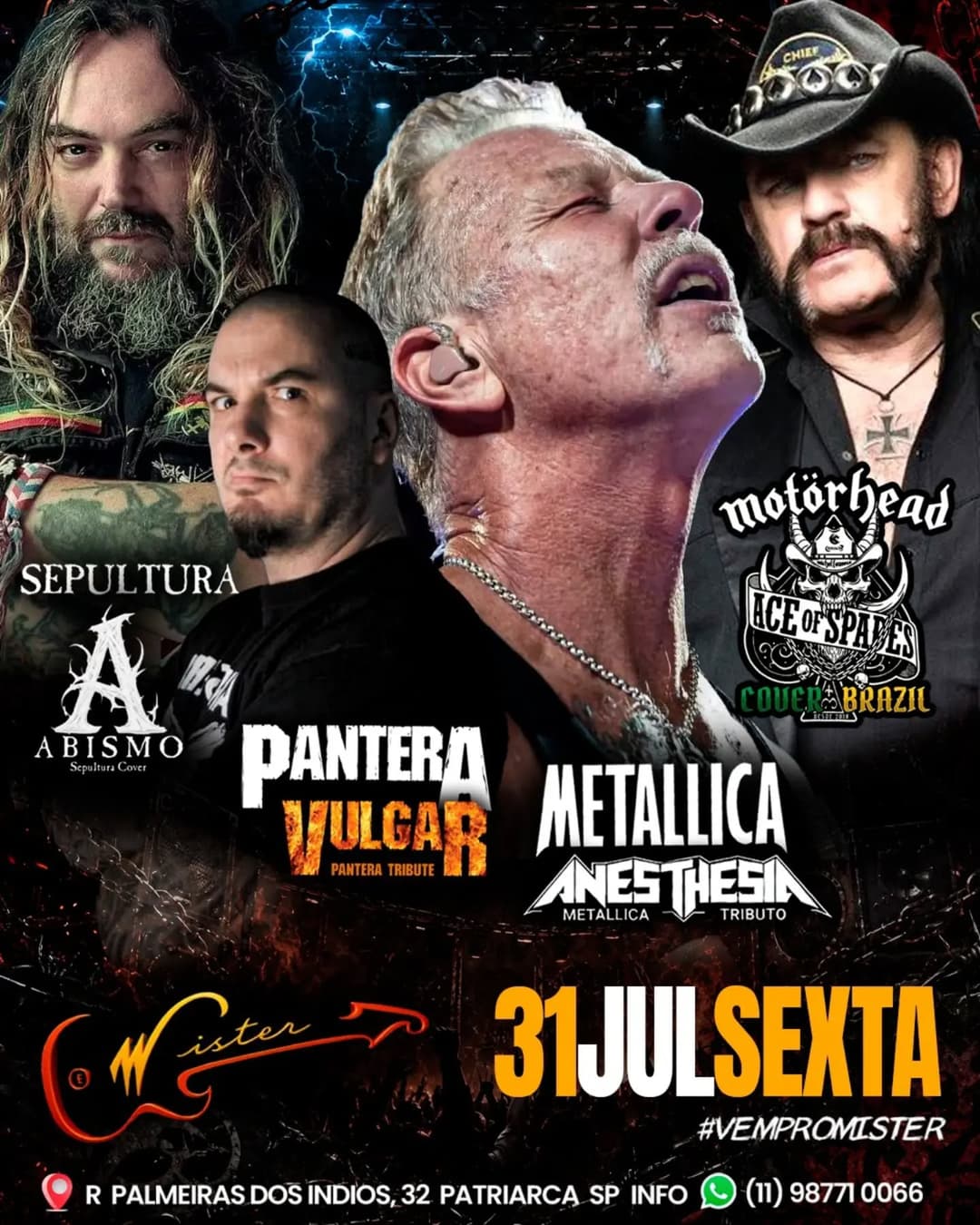 Flyer de Vulgar Pantera Tribute