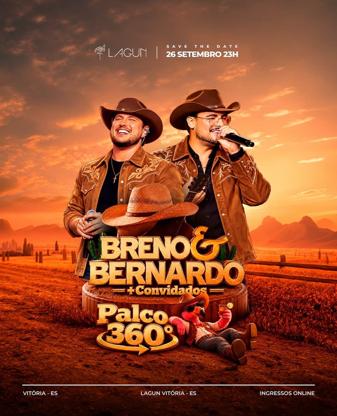 Flyer de Breno & Bernardo