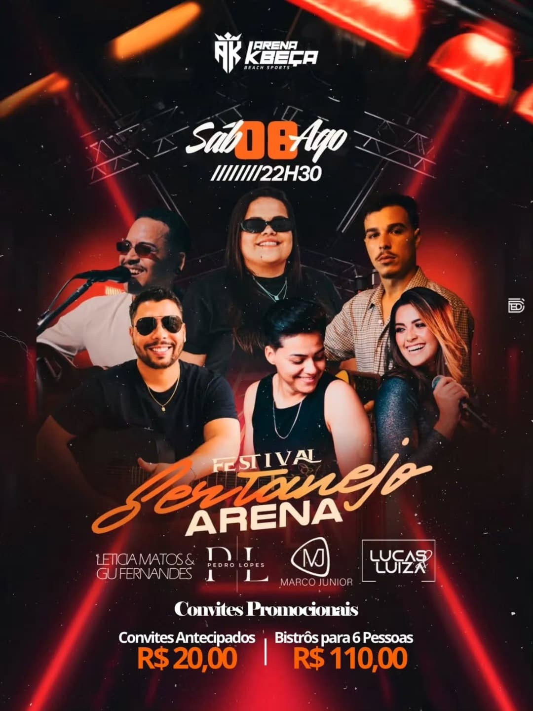 Flyer de Letícia Matos & Gu Fernandes e mais 3 artistas