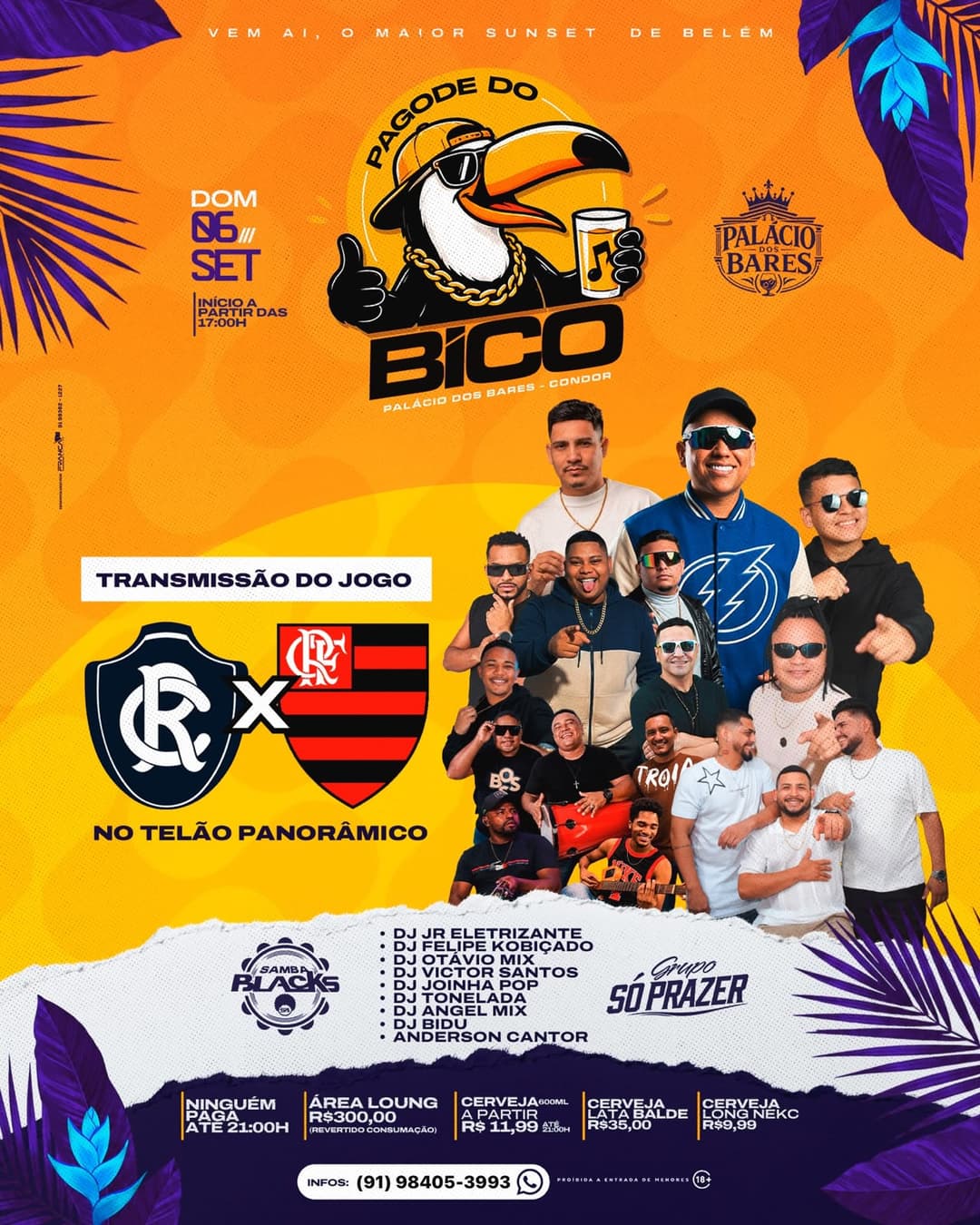 Flyer de Pagode do Bico