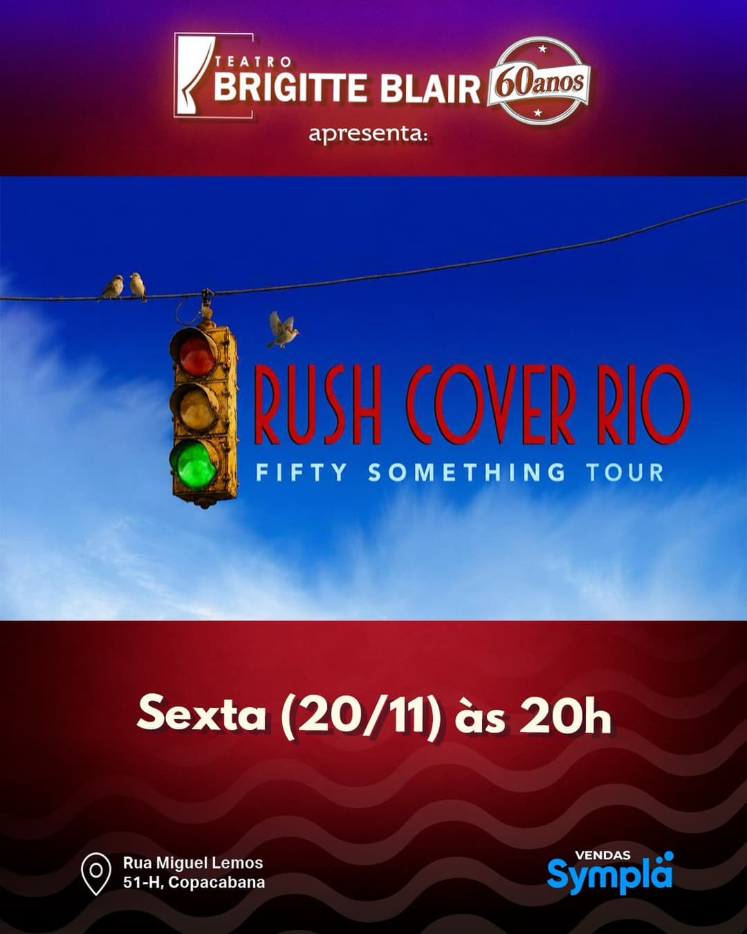 Flyer de Rush Cover Rio