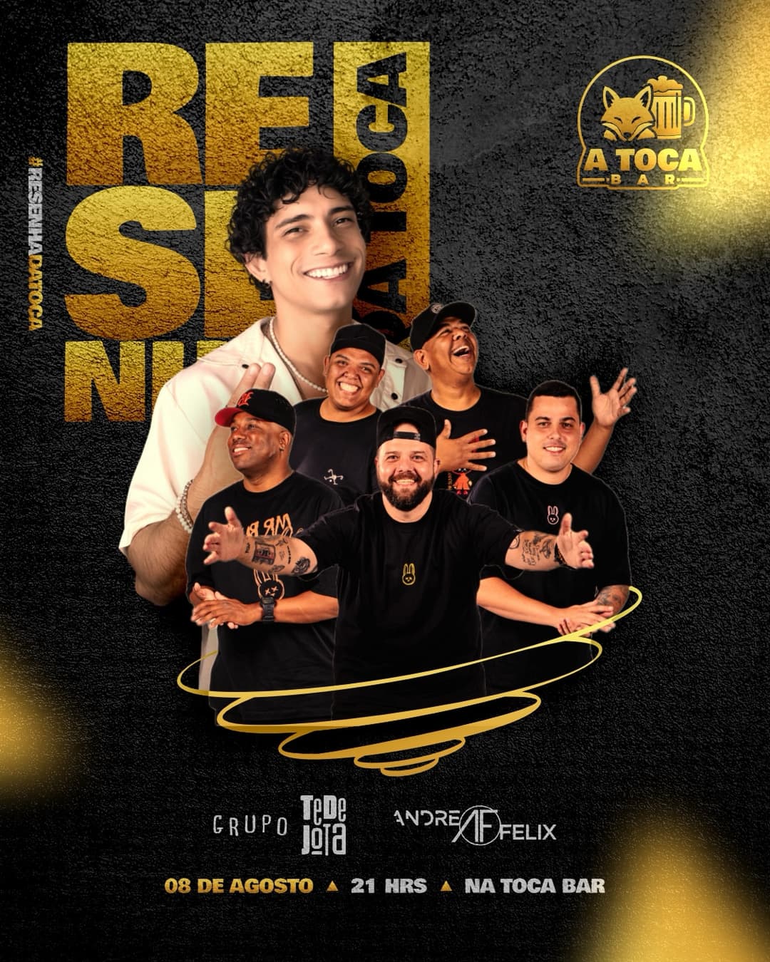 Flyer de Andre Felix e Grupo TDJ