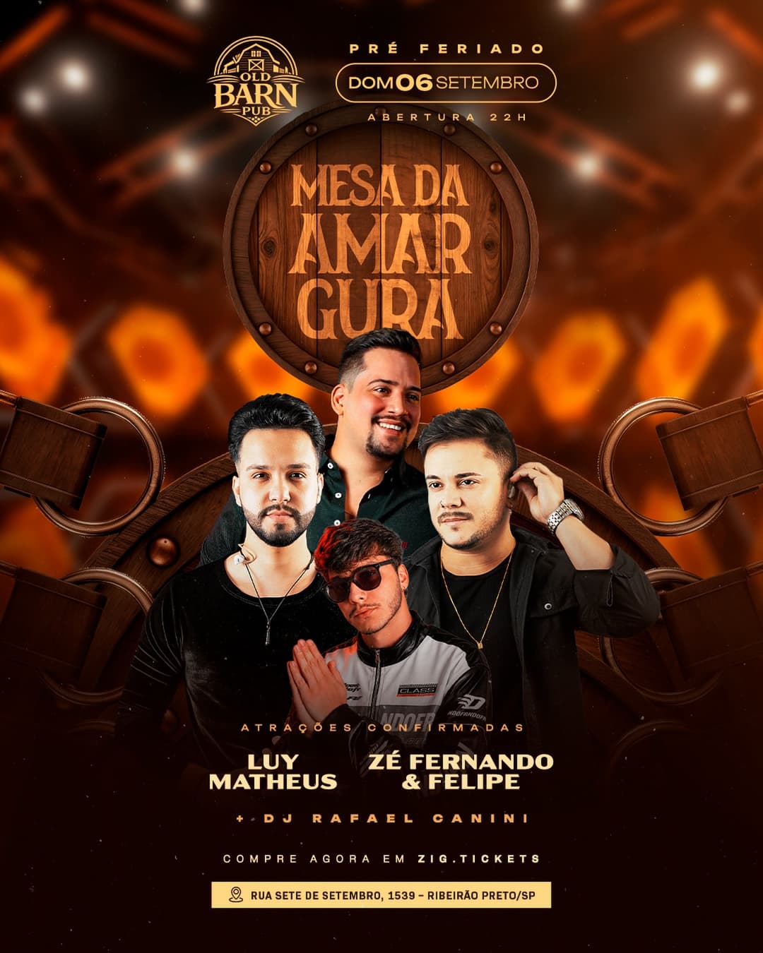 Flyer de Zé Fernando e Felipe