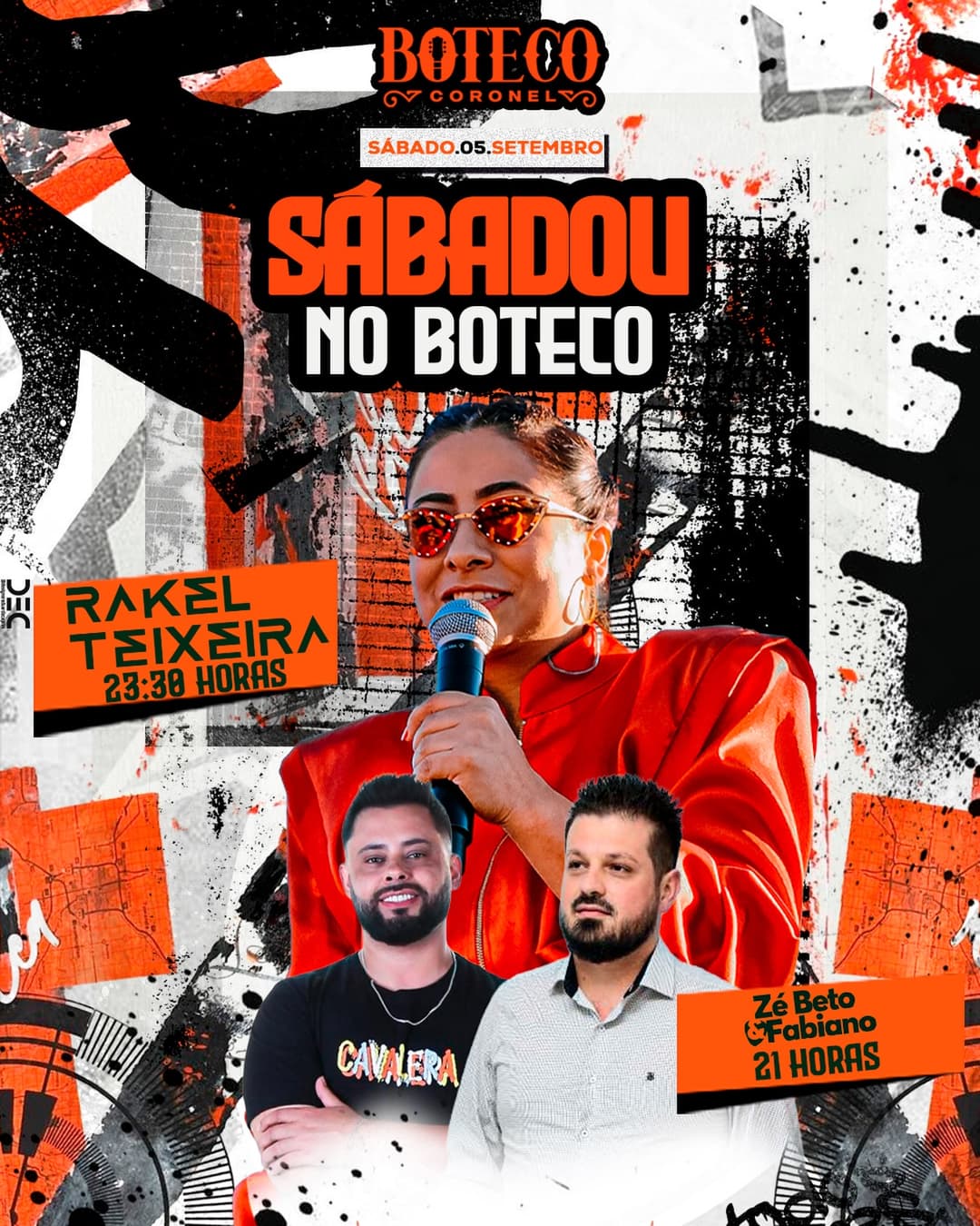 Flyer de Rakel Teixeira