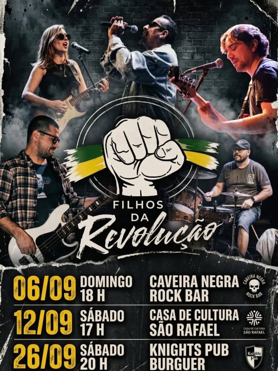 Flyer de Filhos da Revolução