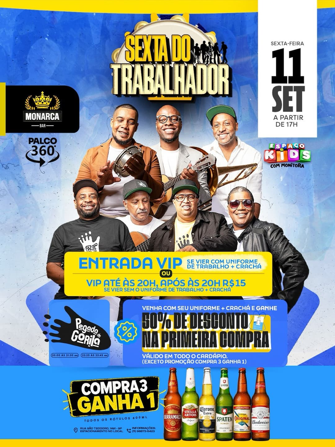 Flyer de Pegada de Gorila