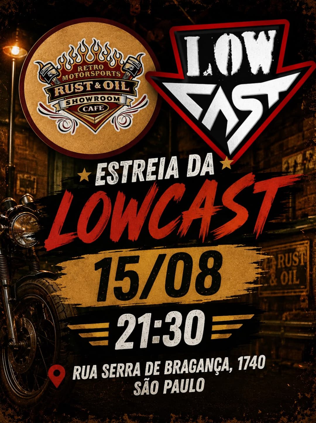 Flyer de Banda Low Cast