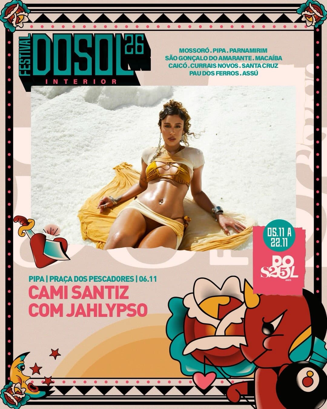 Flyer de Cami Santiz e Jahlypso