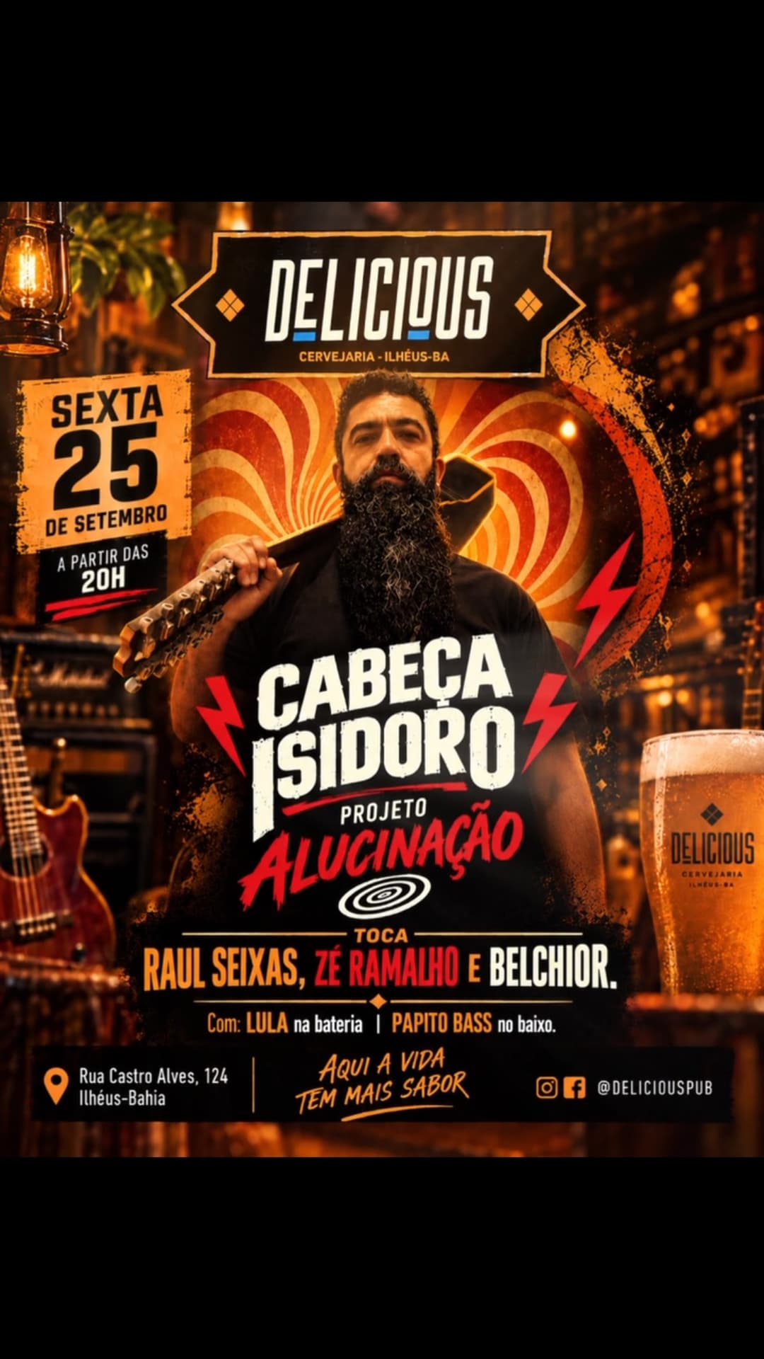 Flyer de Cabeça Isidoro