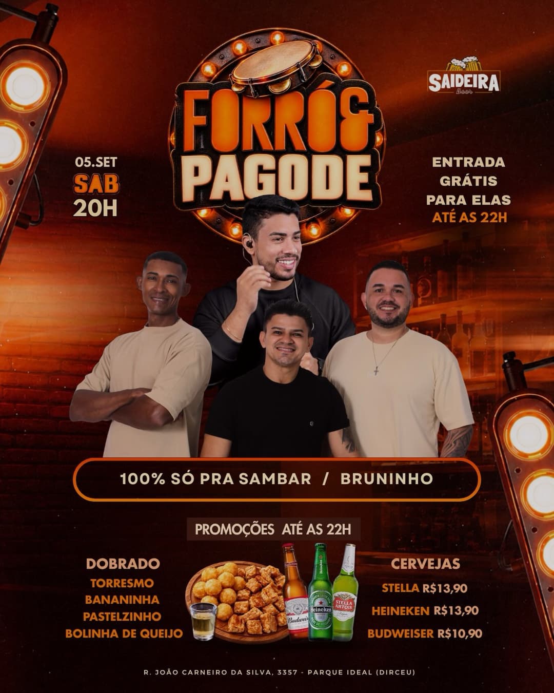 Flyer de Bruninho