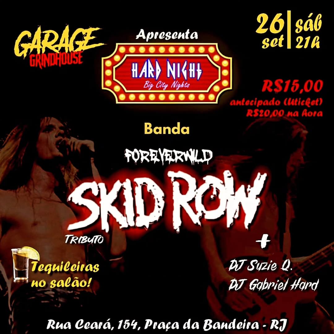 Flyer de Forever Wild Tributo, DJ Suzie Q e DJ Gabriel Hard