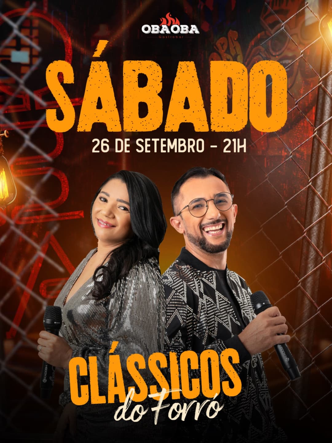 Flyer de Clássicos do Forró