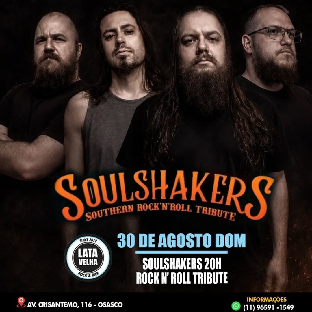 Flyer de Soul Shakers