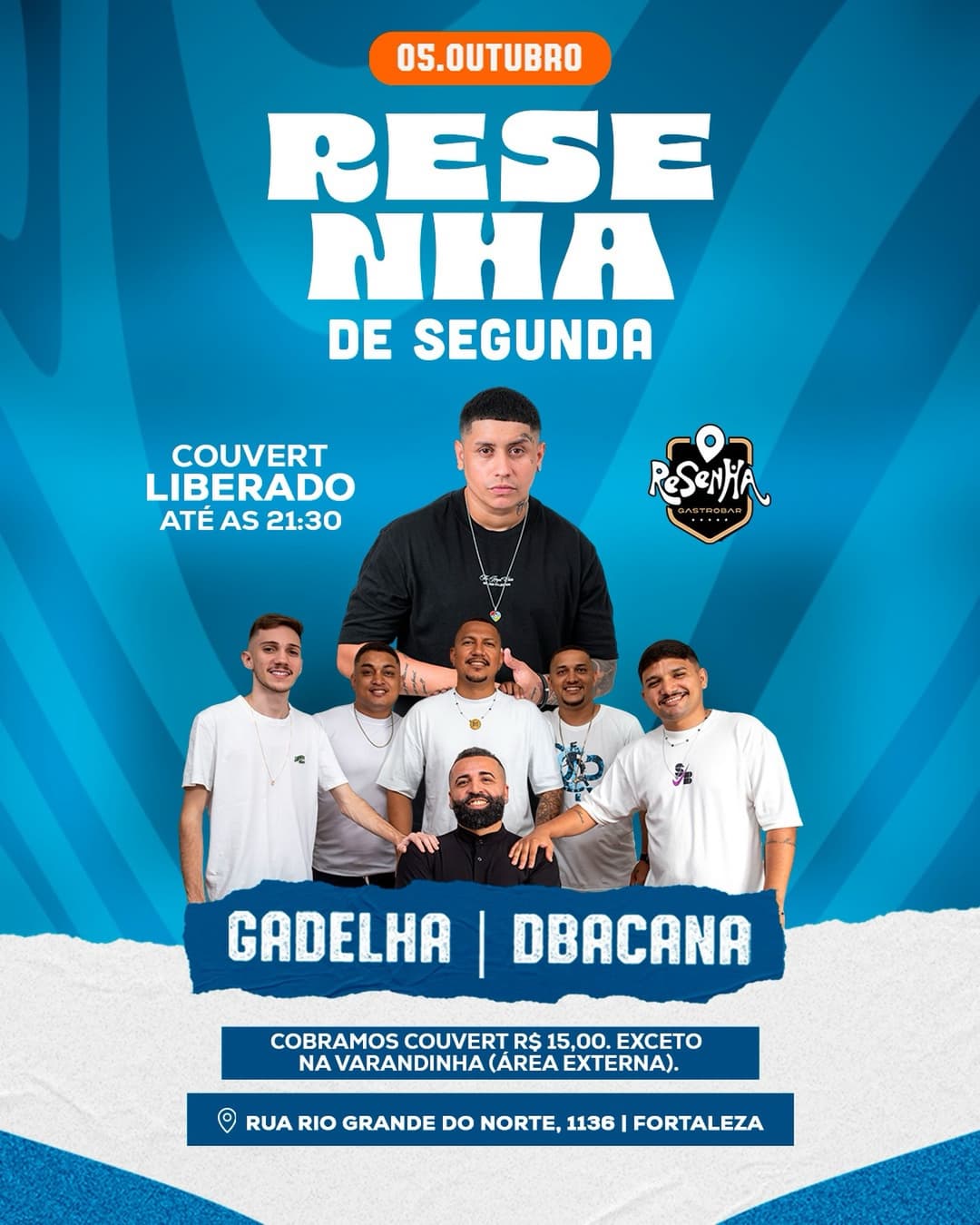 Flyer de Caelinha e D’Bacana