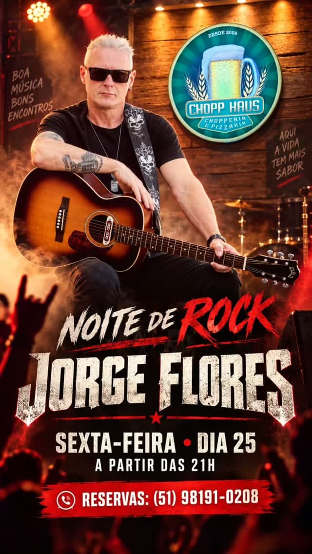 Flyer de Jorge Flores
