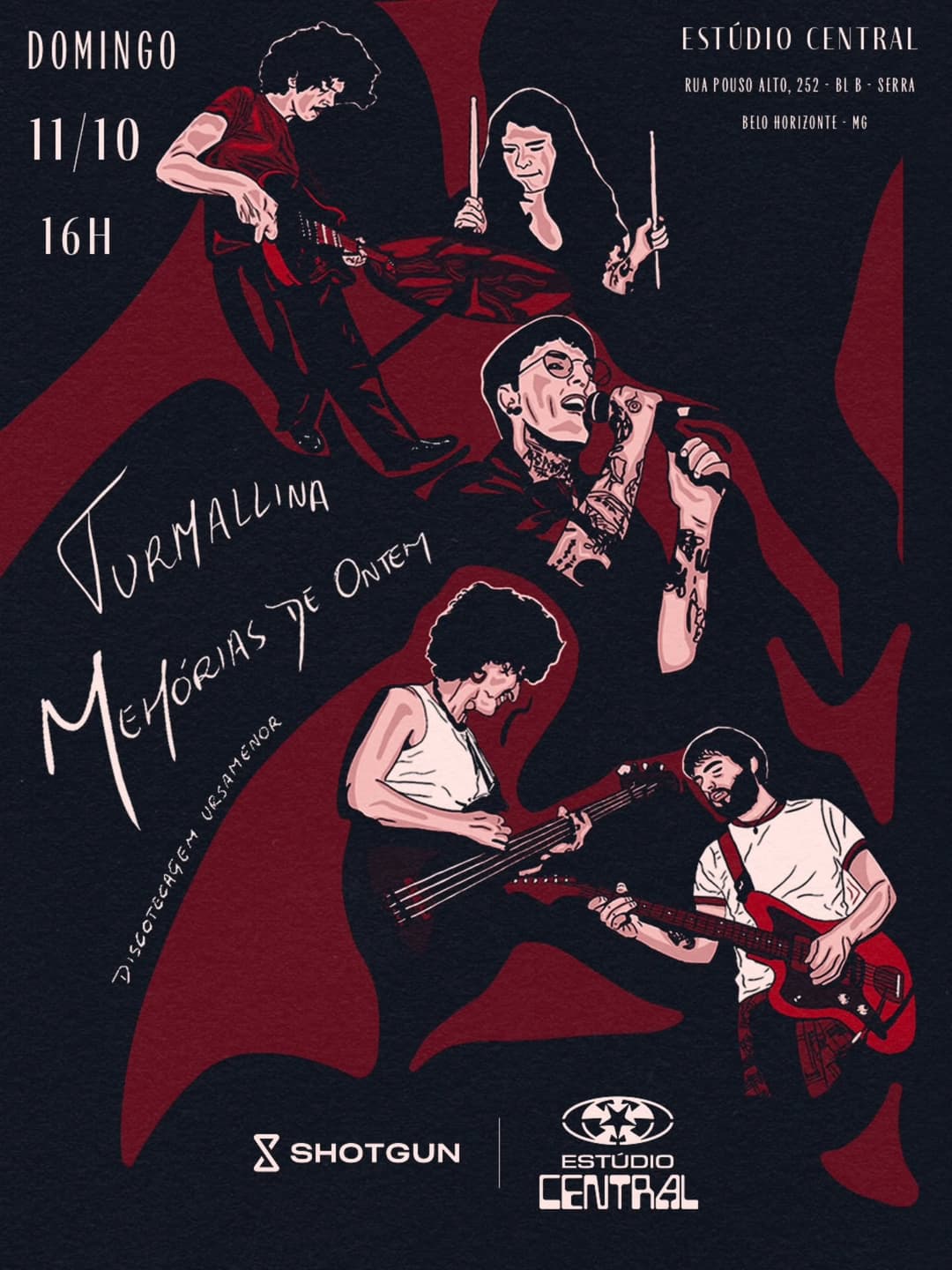 Flyer de Turmallina, Memórias de Ontem e Ursamenorbanda