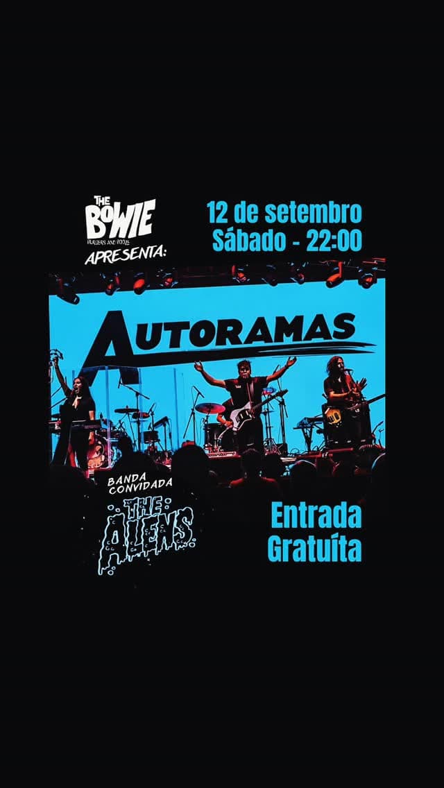 Flyer de The Alens e autoramas