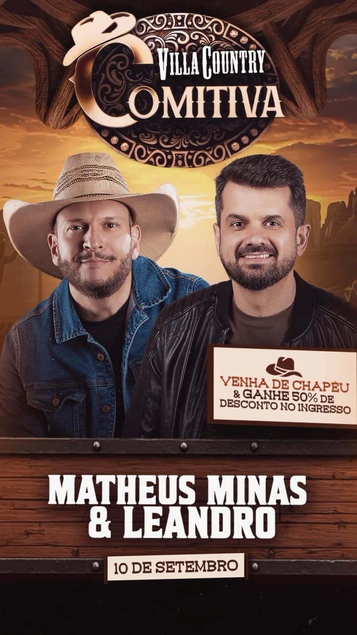 Flyer de Matheus Minas & Leandro