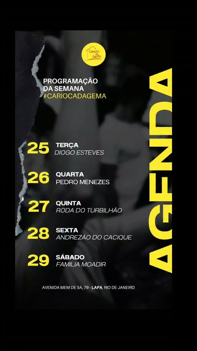 Flyer de Pedro Menezes
