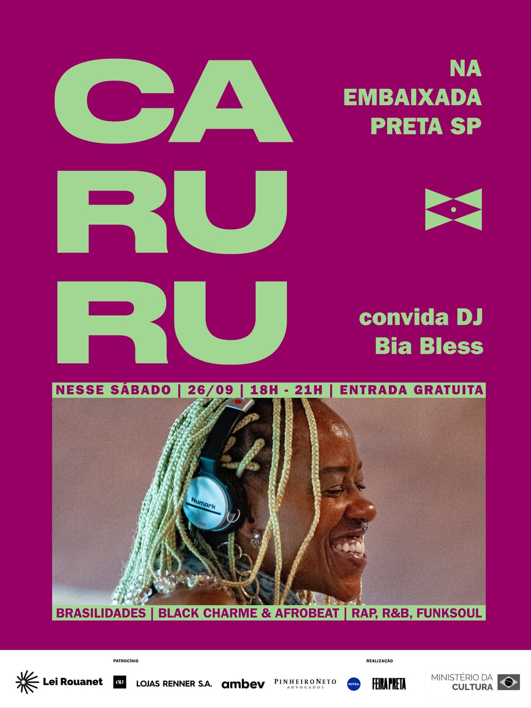 Flyer de DJ Bia Bless