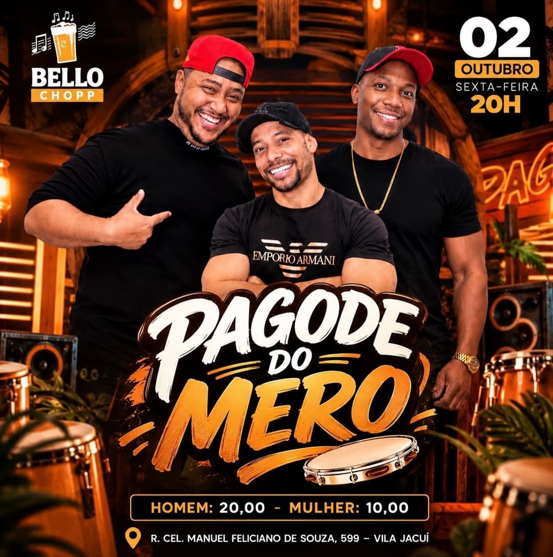 Flyer de Pagode do Mero