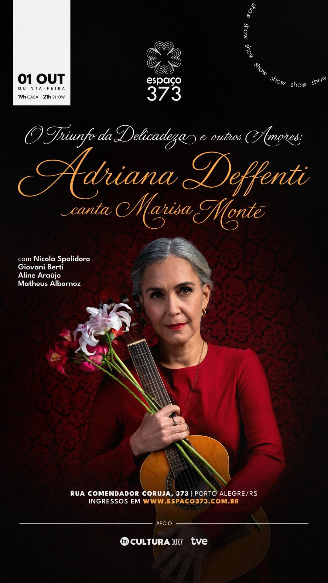 Flyer de Adriana Deffenti