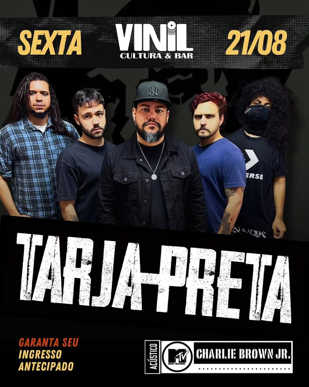 Flyer de Tarja Preta