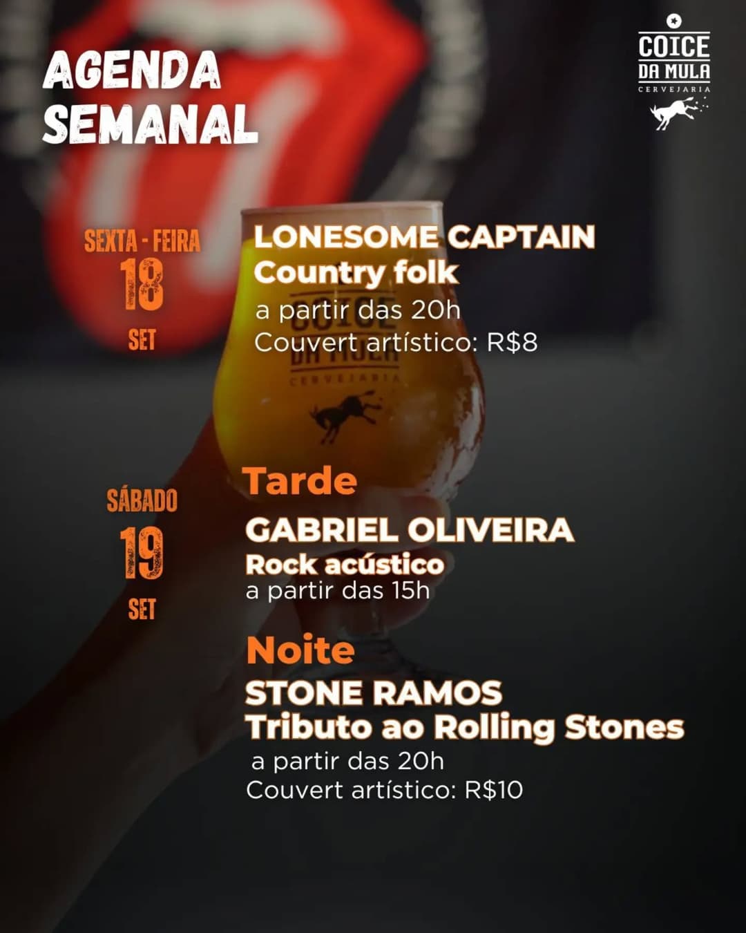 Flyer de Gabriel Oliveira e Stone Ramos