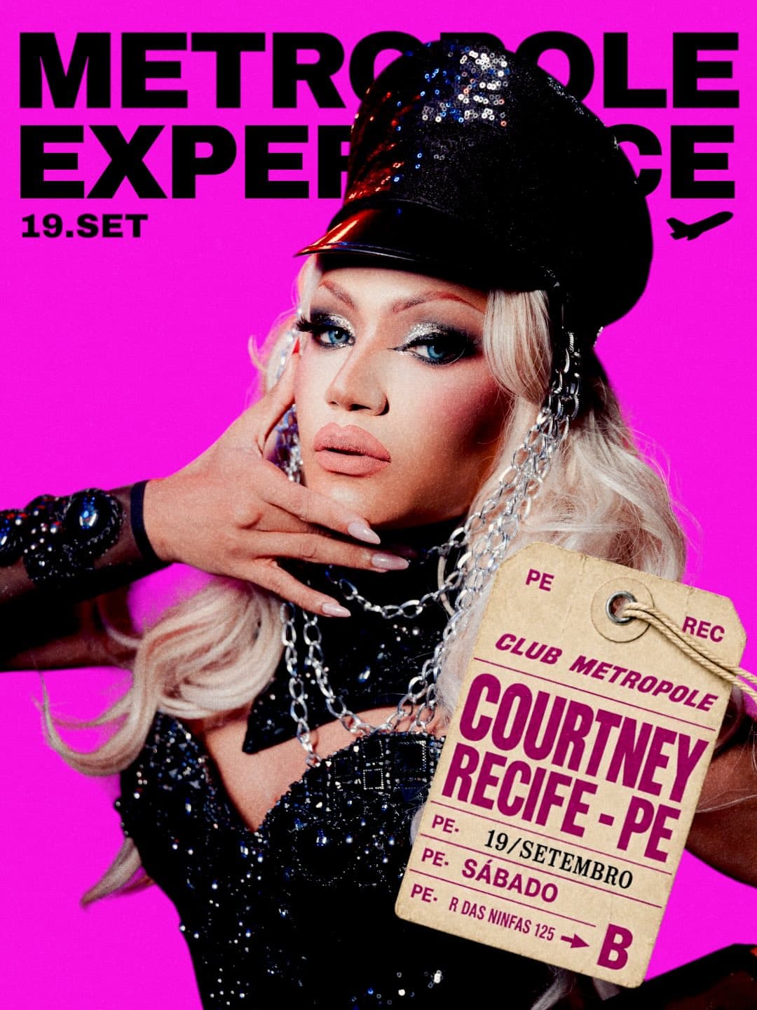 Flyer de Halessia, itcourtney e Bella Longuinho