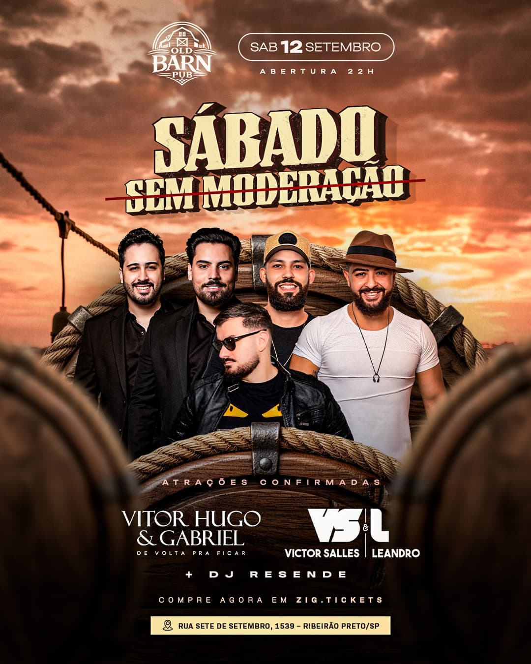 Flyer de Vitor Hugo & Gabriel e mais 2 artistas