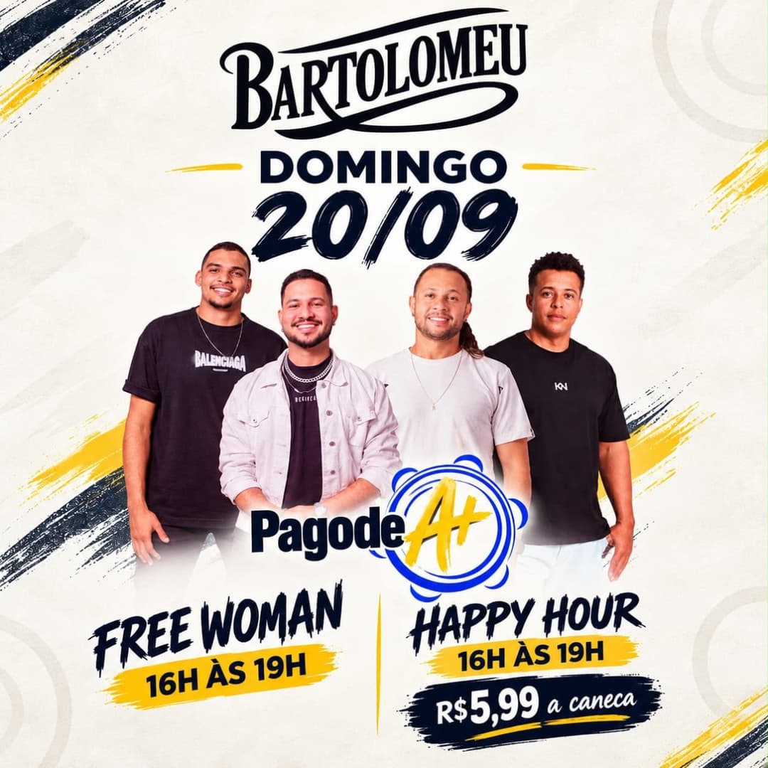 Flyer de Pagode A+