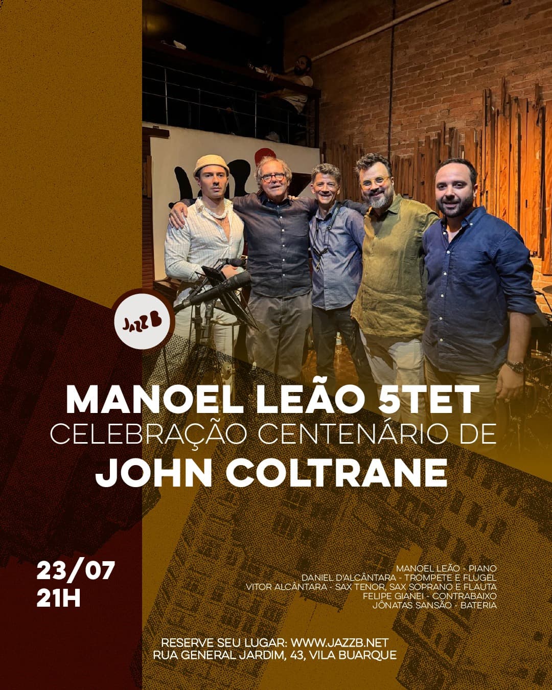 Flyer de Manoel Leão 5tet