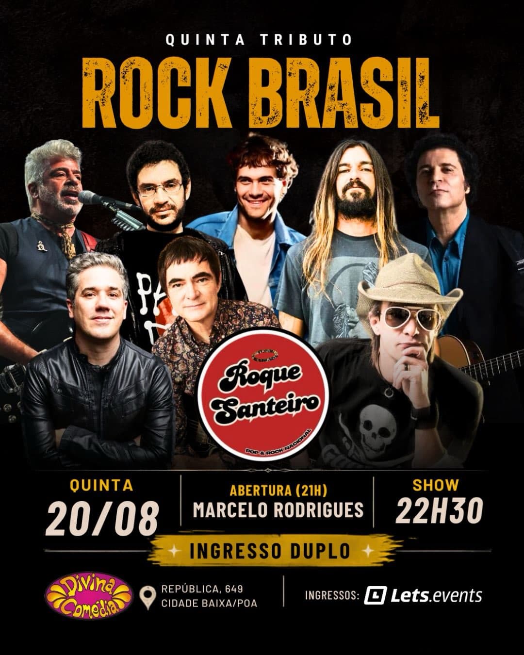 Flyer de Rock Santeiro