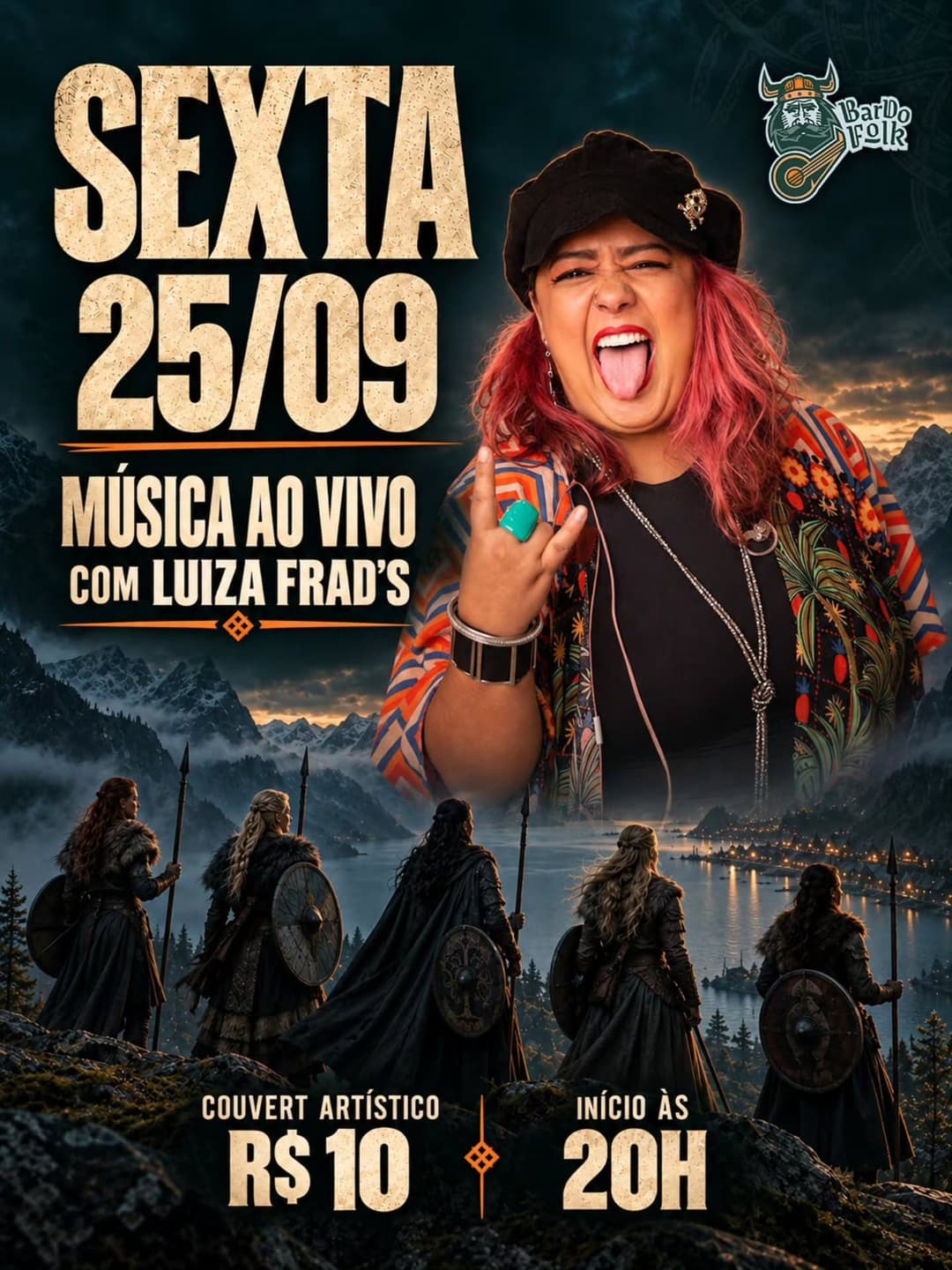 Flyer de Luiza Frad's