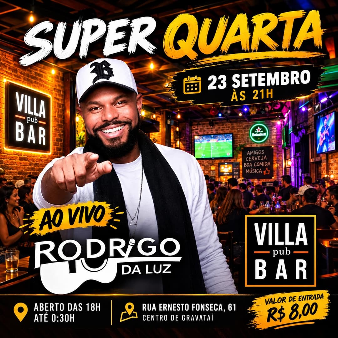 Flyer de Rodrigo da Luz