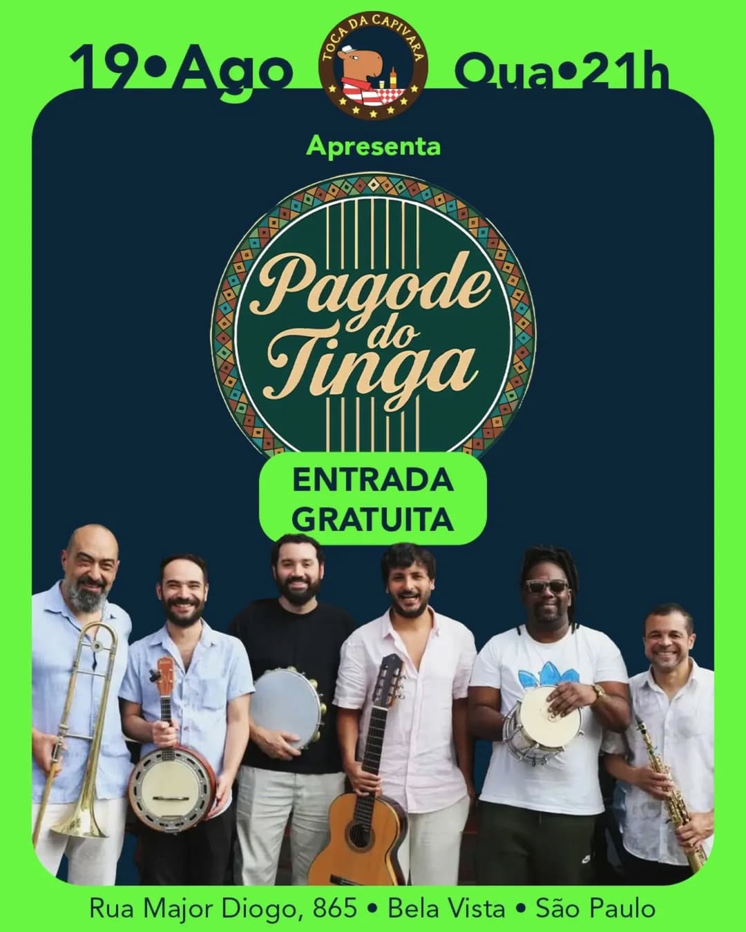Flyer de Pagode do Tinga