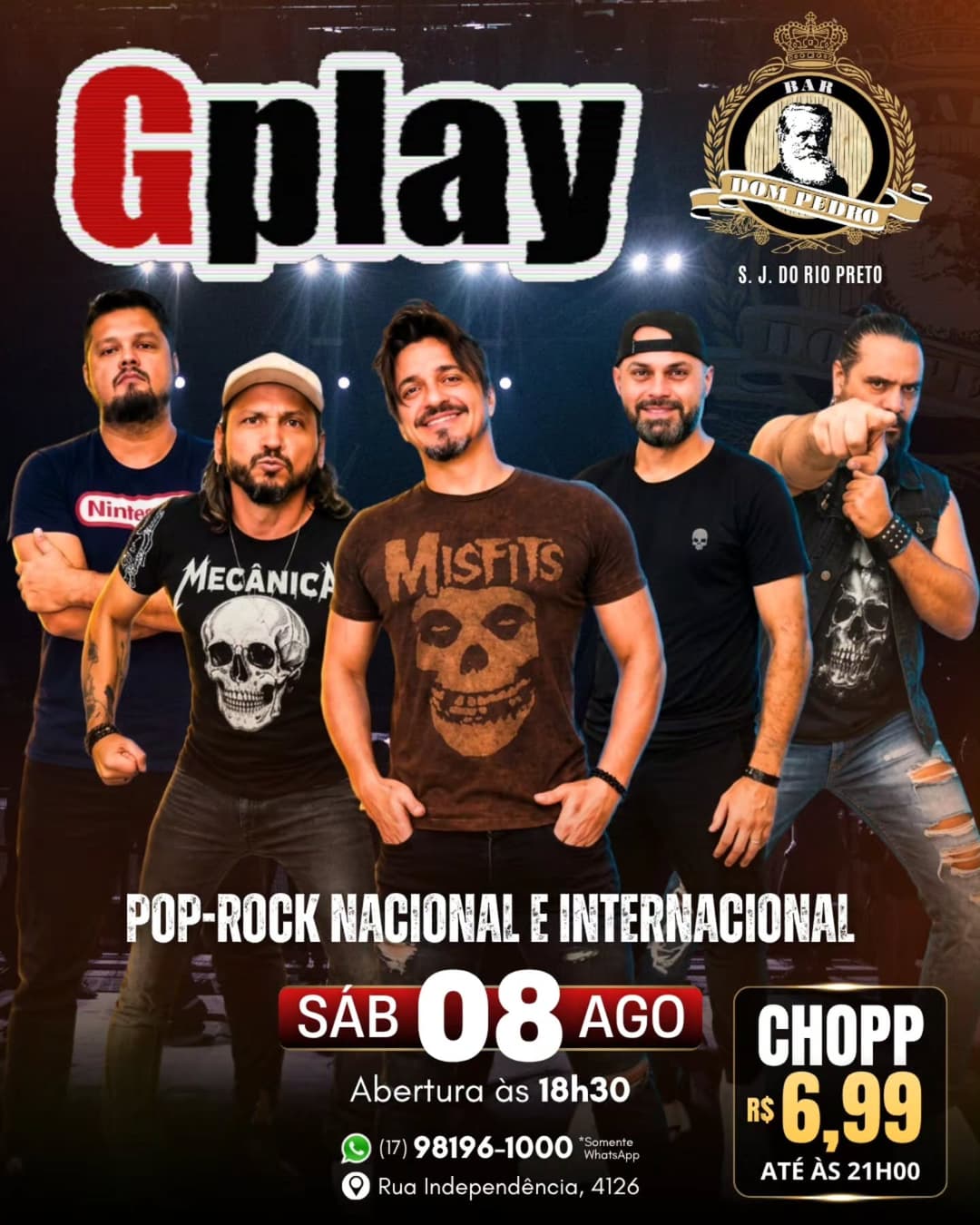 Flyer de Banda Gplay