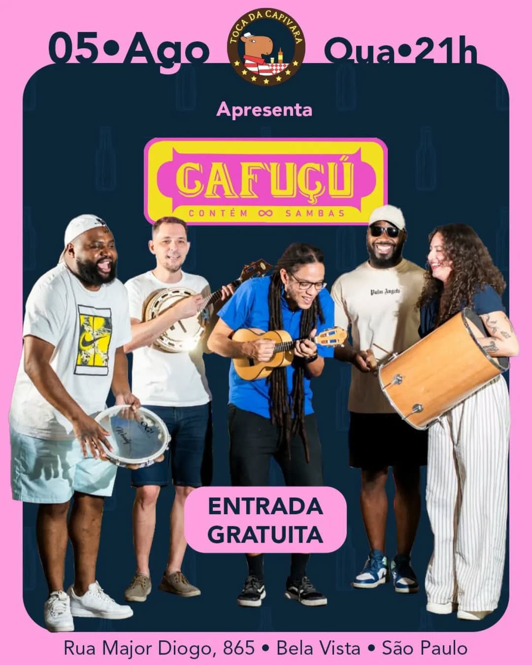 Flyer de Samba Cafuçú