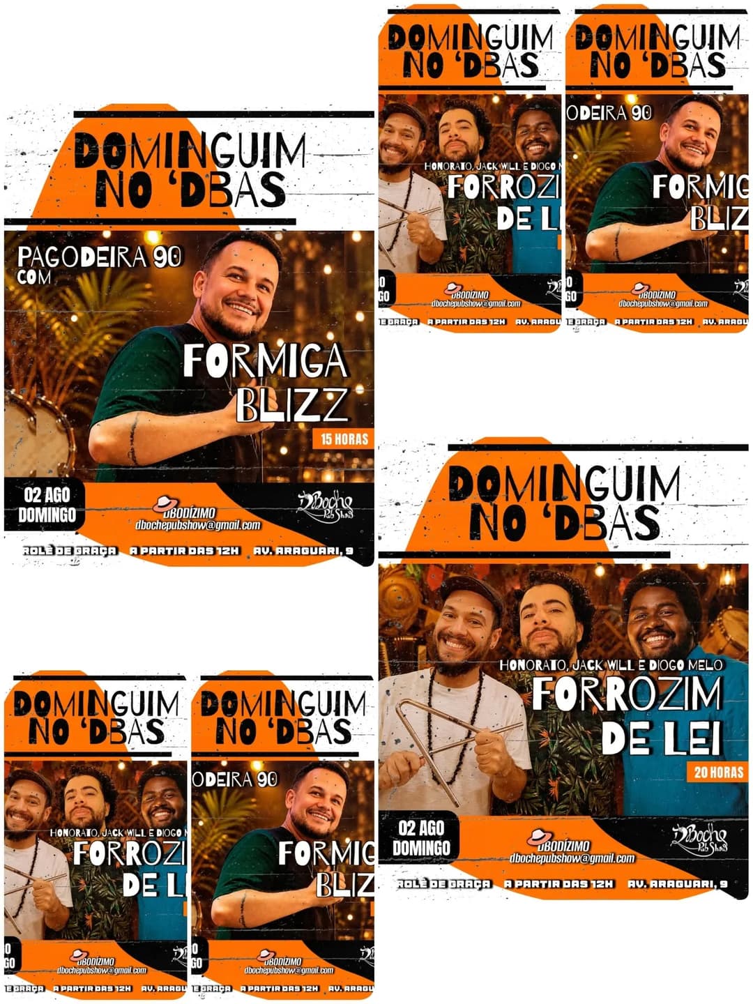 Flyer de Formiga Blizz e Forrozim Delei