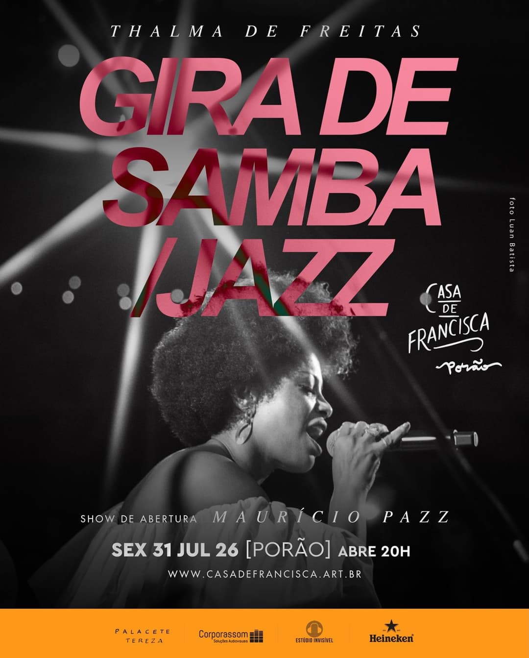Flyer de Maurício Pazz e Thalma de Freitas