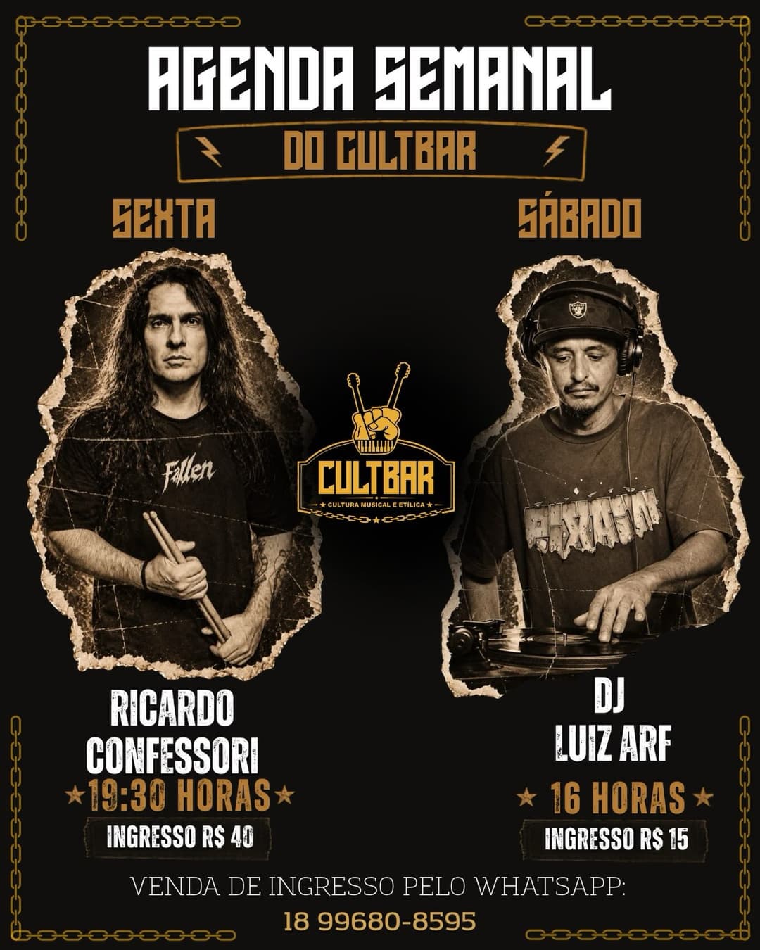 Flyer de Ricardo Confessori