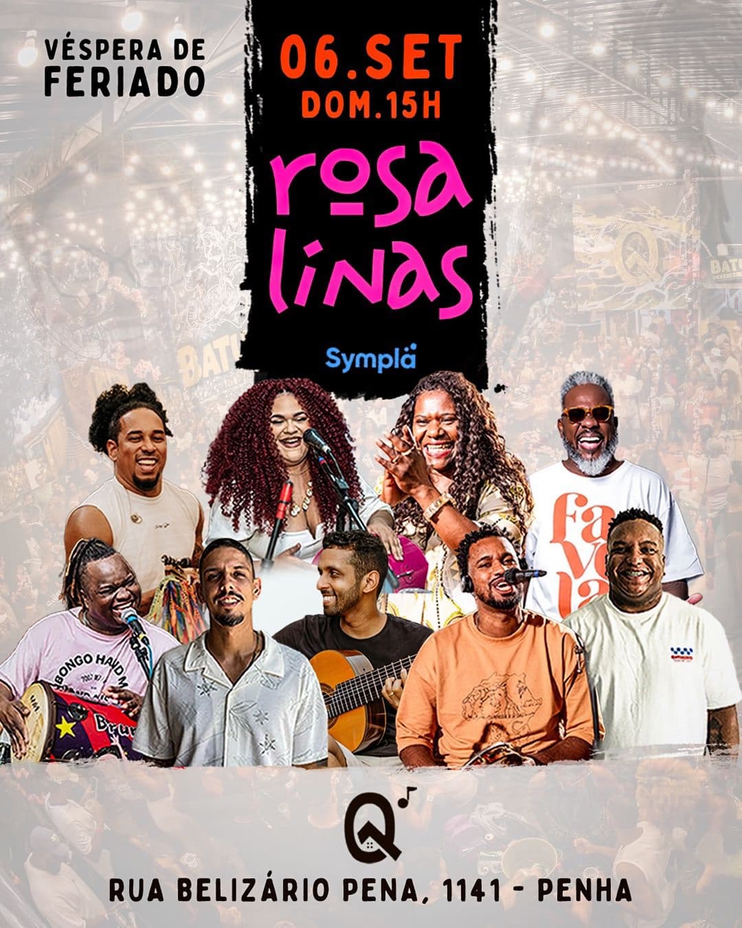 Flyer de Samba das Rosalinas