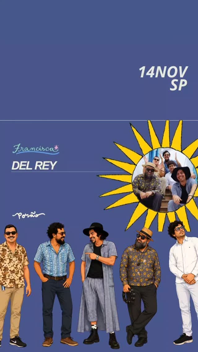 Flyer de Del Rey e Baile de Fim de Ano da Del Rey