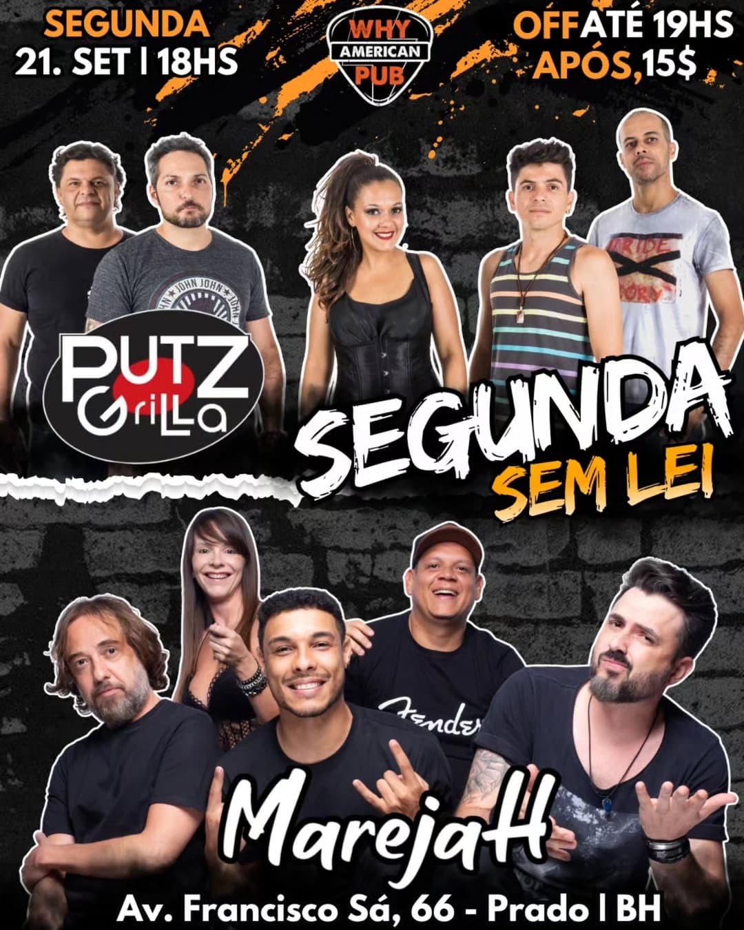 Flyer de Marejah e Putzgrilla