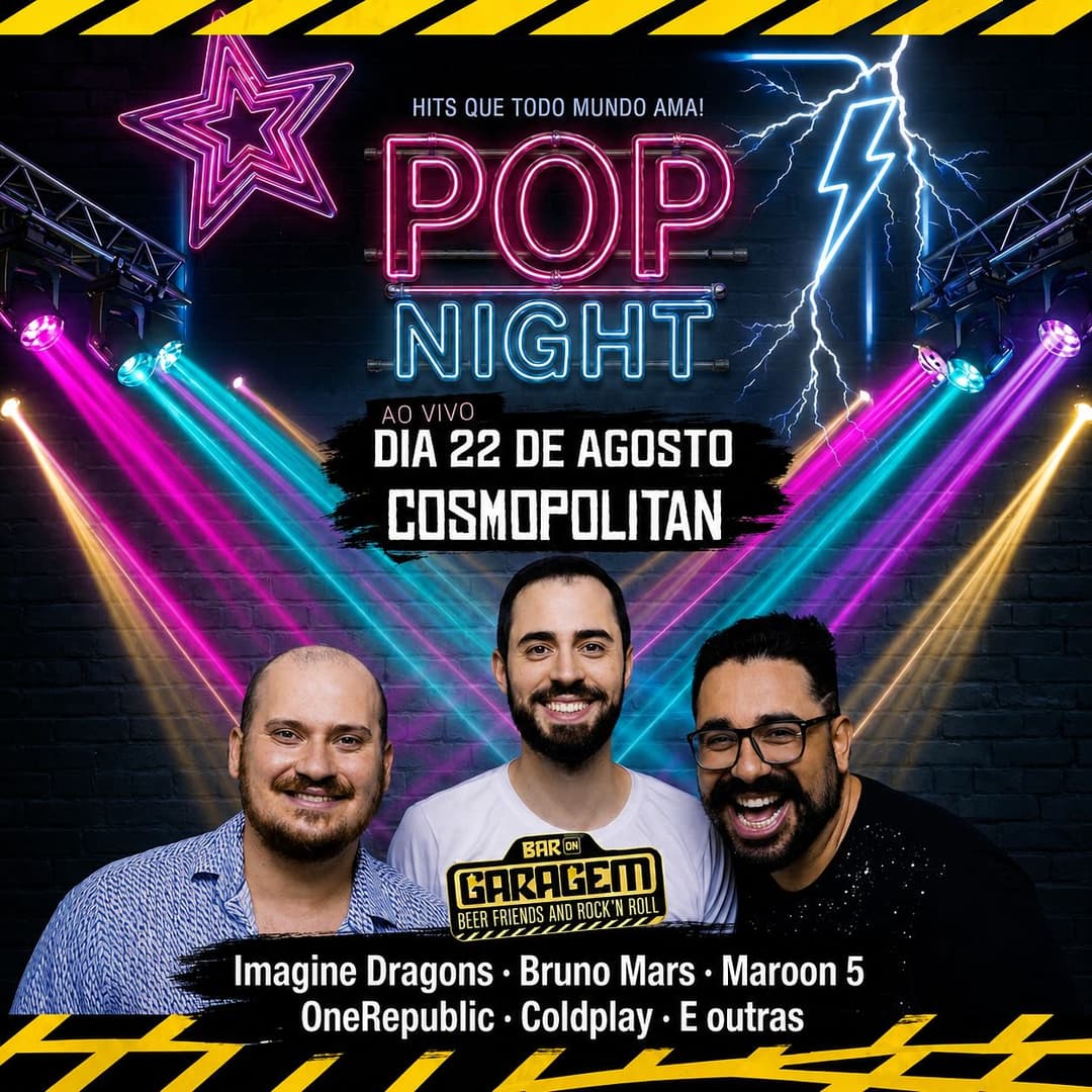 Flyer de Banda Cosmopolitan