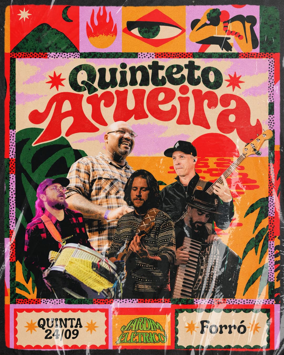 Flyer de Quinteto Arueira
