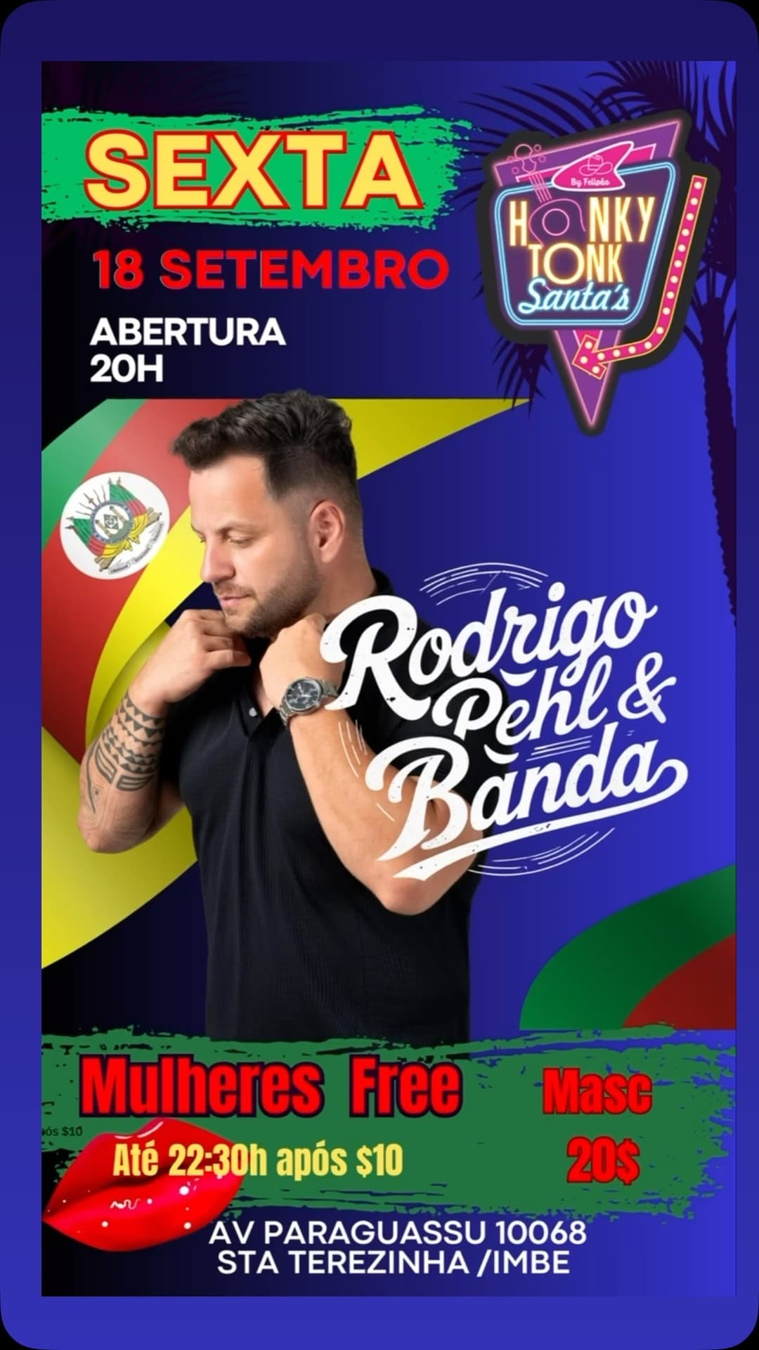Flyer de Rodrigo Pehl & Banda