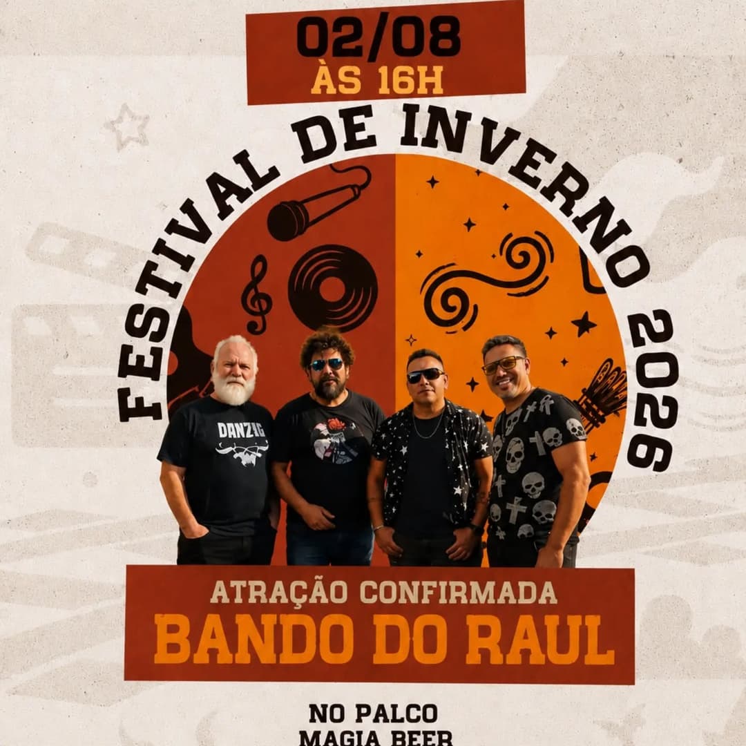 Flyer de Bando do Raul