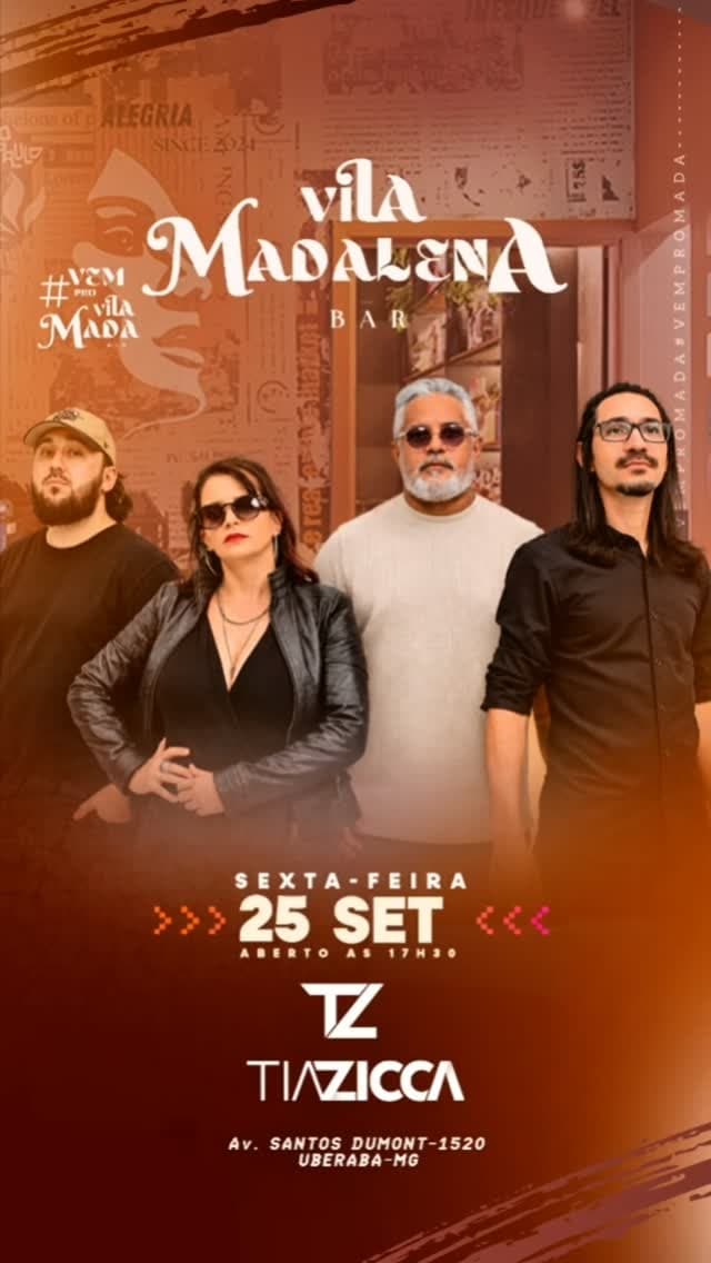 Flyer de Tia Zicca